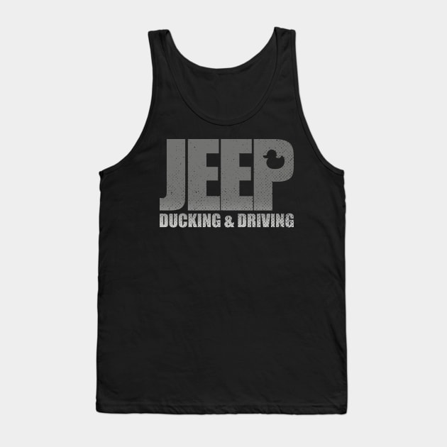 Jeep ducking driving Tank Top by Cuteepi